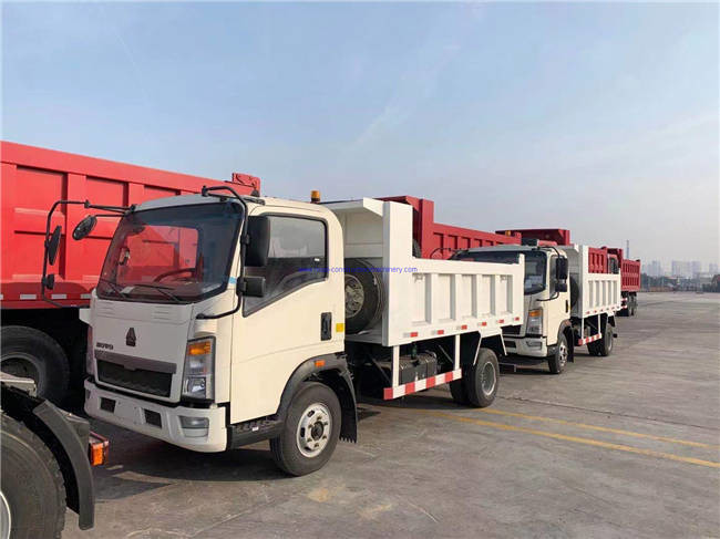 Laatste bedrijfscasus over DRC- 2 Eenheden van HOWO 5 Ton Light Duty Dump Trucks